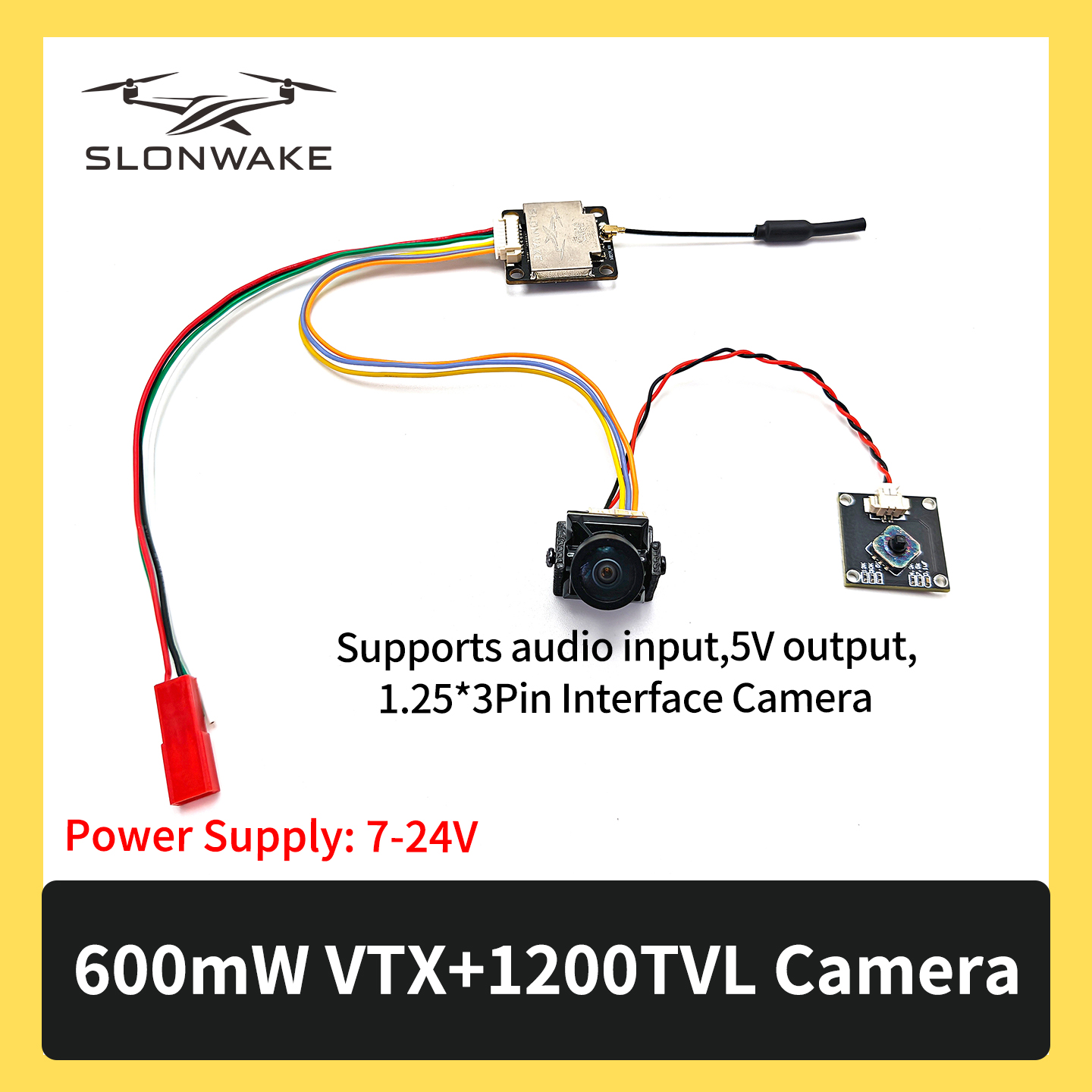 SLONWAKE 5.8G 600mW 7-24V FPV  - Drone Receiver recensione e prezzo