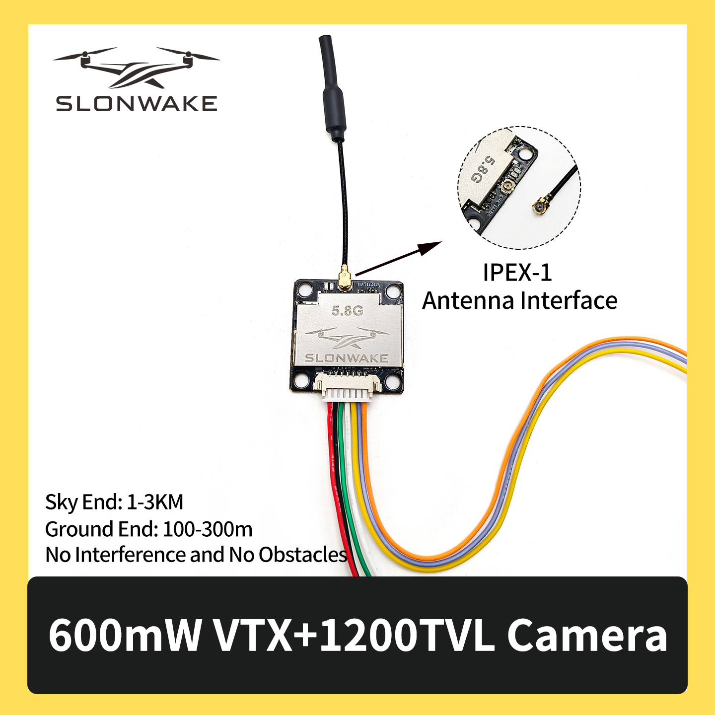 SLONWAKE 5.8G 600mW 7-24V FPV  - Drone Receiver recensione e prezzo