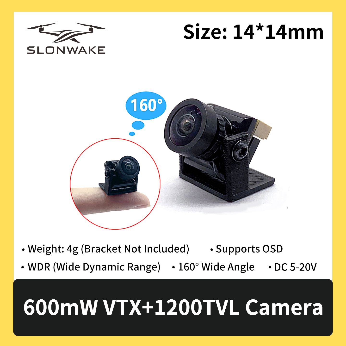 SLONWAKE 5.8G 600mW 7-24V FPV  - Drone Receiver recensione e prezzo