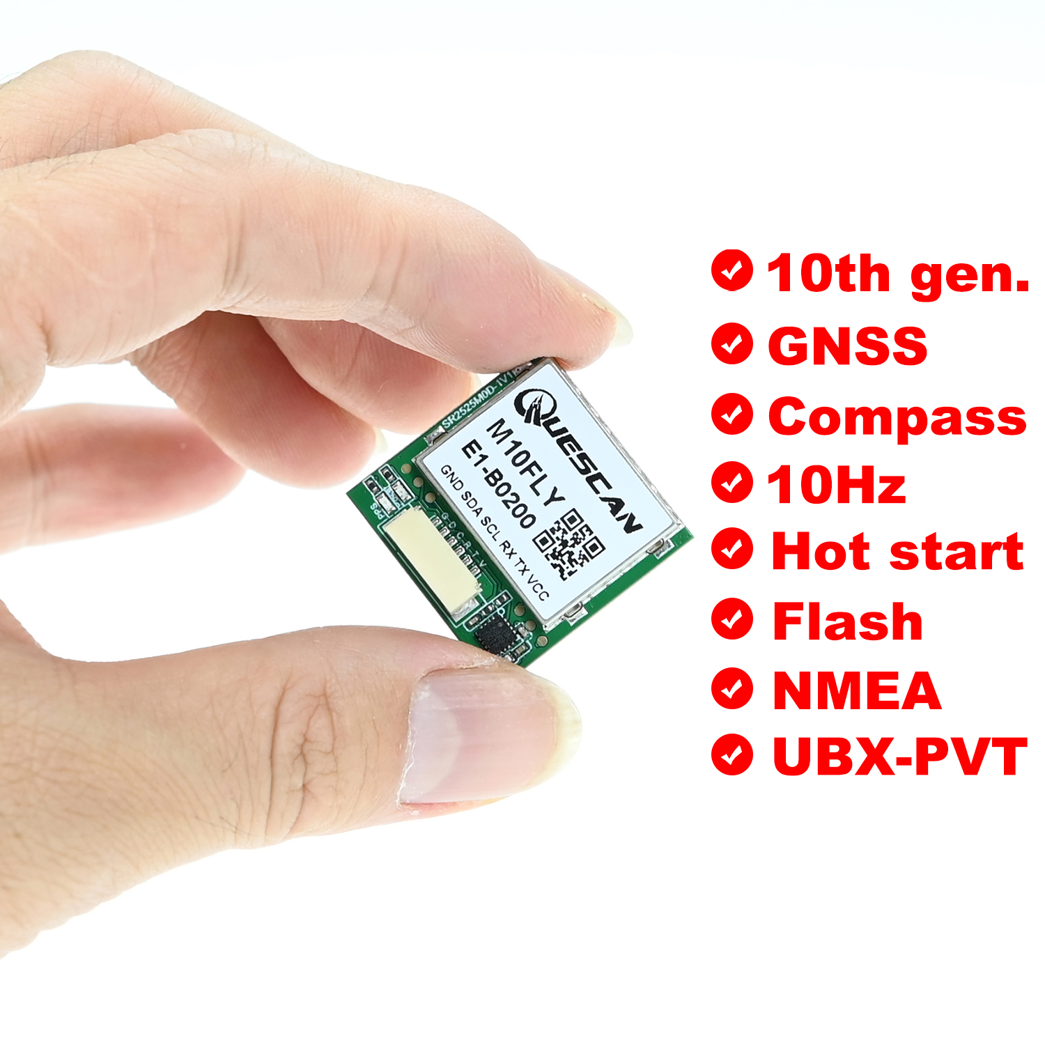 Quescan 25mm*25mm M10FLY 10Hz  - Drone Gps Module recensione e prezzo
