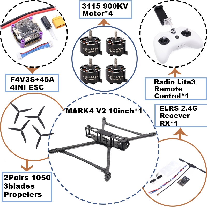 MARK4 V2 10inch F4V3S/F4V3S PL - Drone Power Distribution Board recensione e prezzo