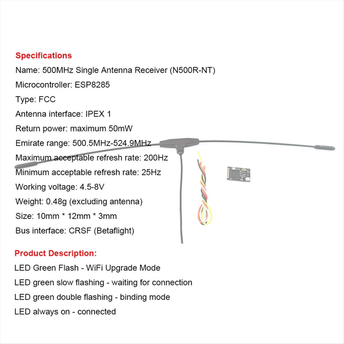 500MHz Receiver 500.5MHz-524.9 - Drone Receiver recensione e prezzo