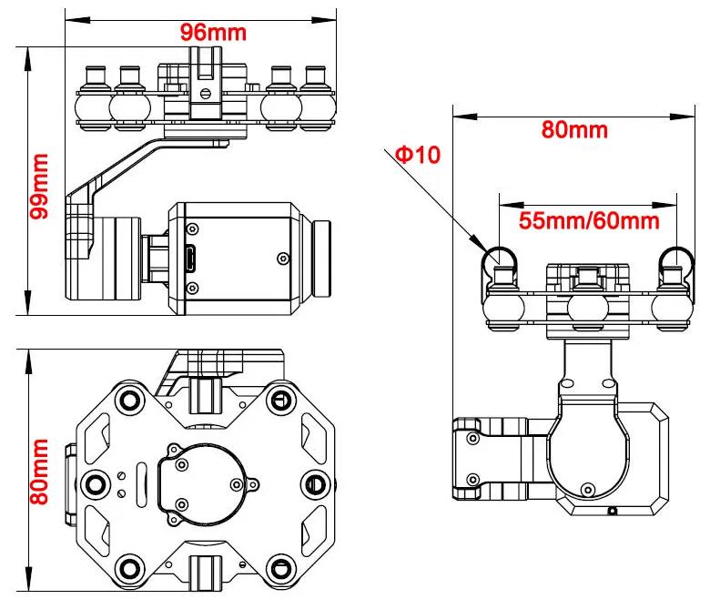 Tarot TL3T20 3-axis Gimbal 640 - Drone Camera recensione e prezzo
